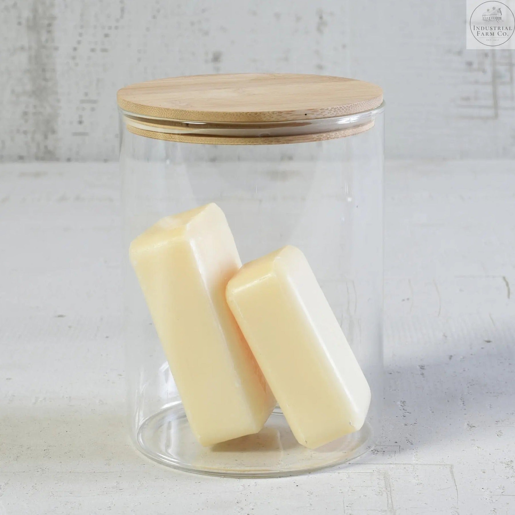 Glass Canister with Wood Lid  LARGE   | Industrial Farm Co