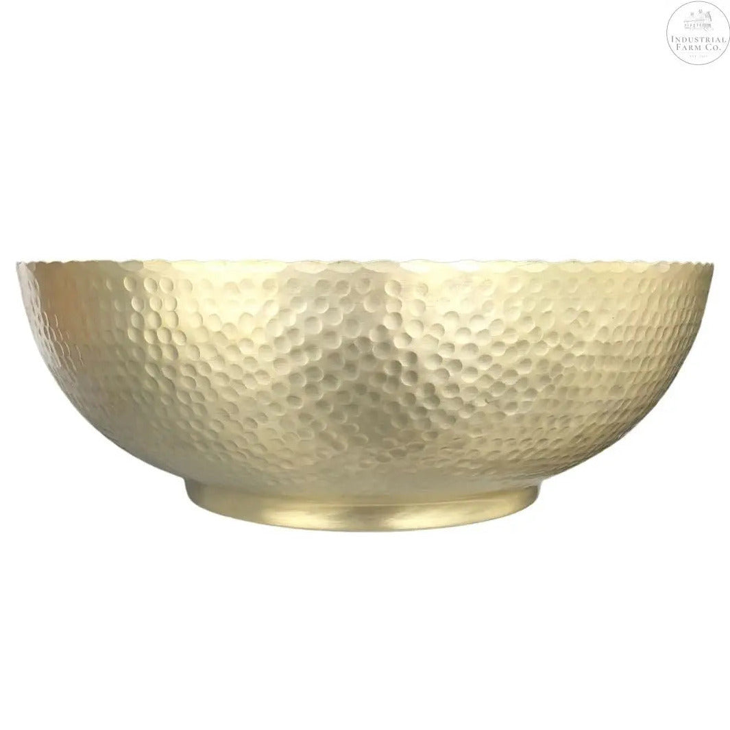 Large Gold Serving Bowl  Default Title   | Industrial Farm Co
