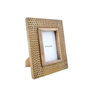 Boho Brass Hammered Photo Frame Industrial Farm Co