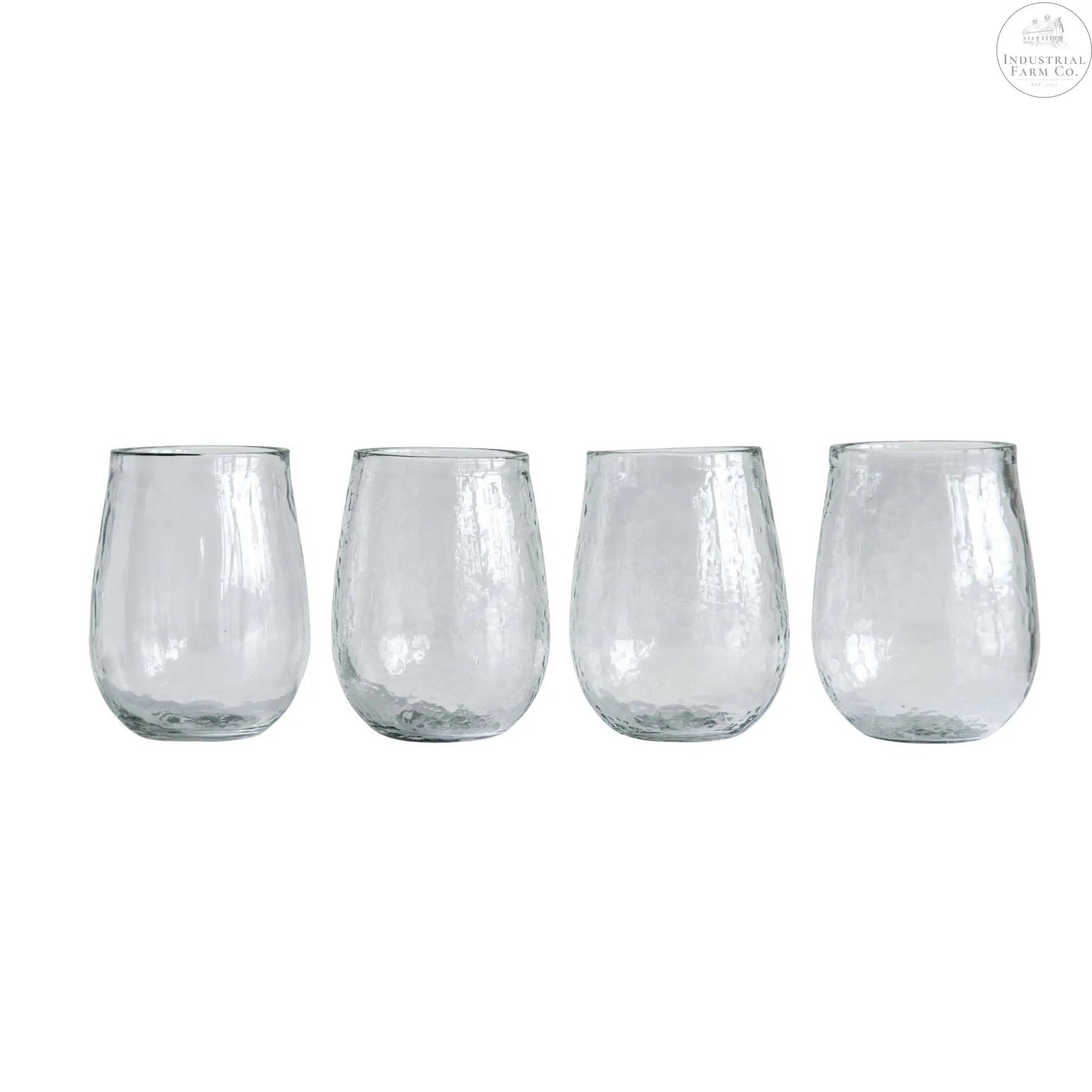 Hammered Wine Glass Set     | Industrial Farm Co