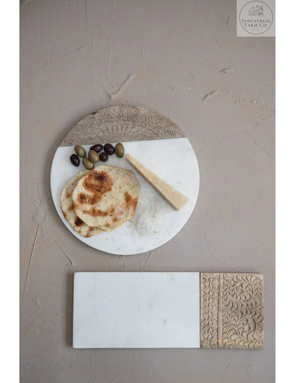 Hand Carved Charcuterie Serving Board     | Creative Co-op
