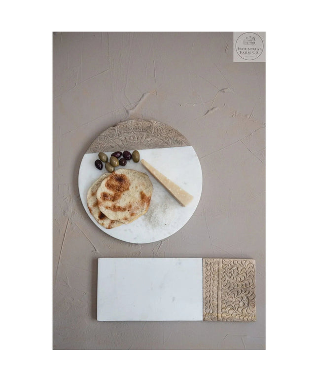 Hand Carved Charcuterie Serving Board     | Creative Co-op