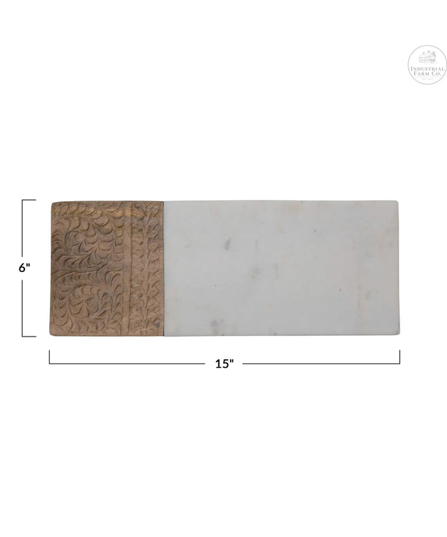 Hand Carved Charcuterie Serving Board     | Creative Co-op