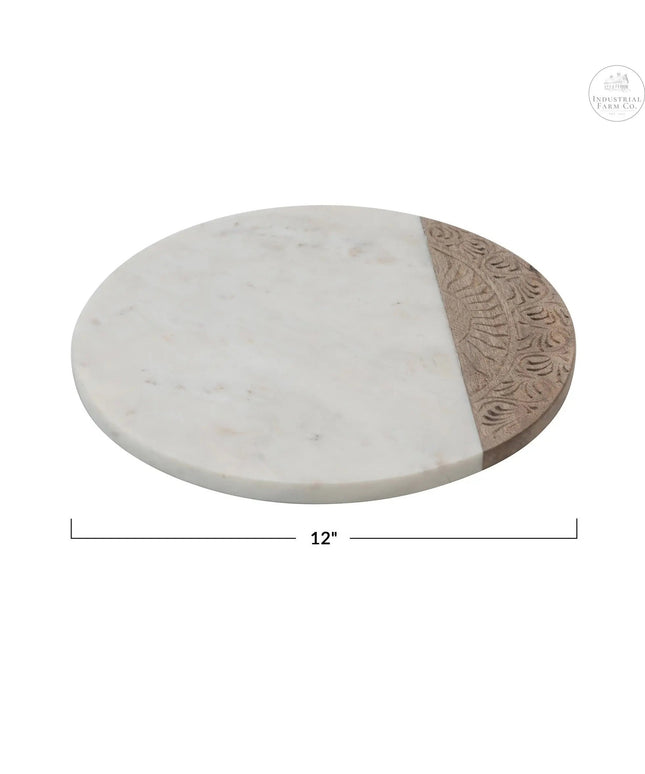Hand Carved Charcuterie Serving Board     | Creative Co-op