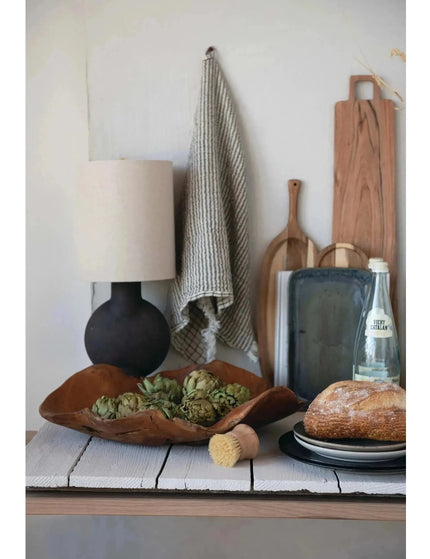 Hand-Carved Teak Bowl  Default Title   | Industrial Farm Co