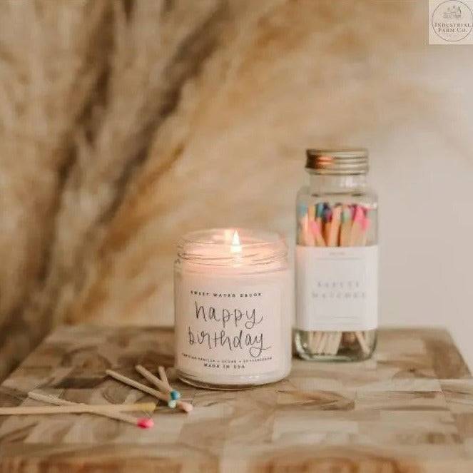 Happy Birthday Soy Candle Candle Default Title   | Sweet Water Decor