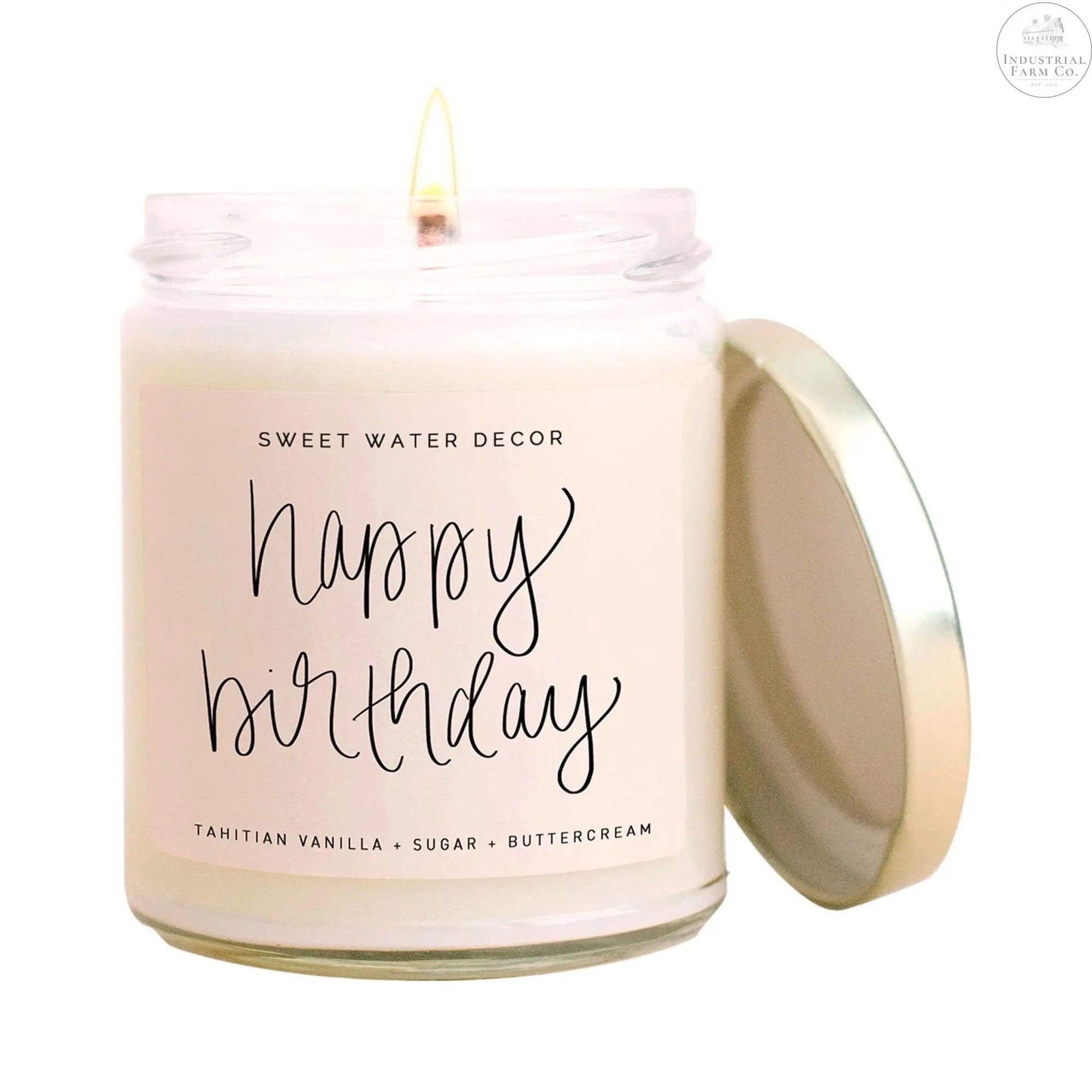 Happy Birthday Soy Candle | Sweet Water Decor