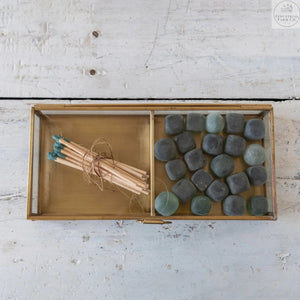 Brass Heirloom Display Box - Industrial Farm Co Shelf Decor 