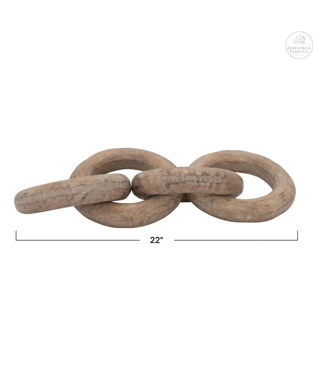 Link Up Mango Wood Chain     | Industrial Farm Co