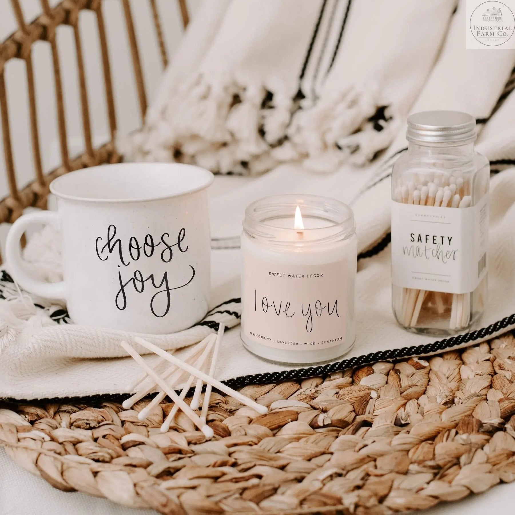 Love You Soy Candle  Default Title   | Industrial Farm Co