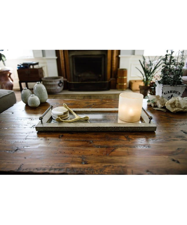 Mango Wood and Marble Coasters     | Industrial Farm Co