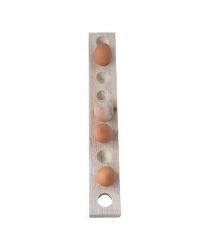 Unique Mango Wood Egg Holder     | Industrial Farm Co