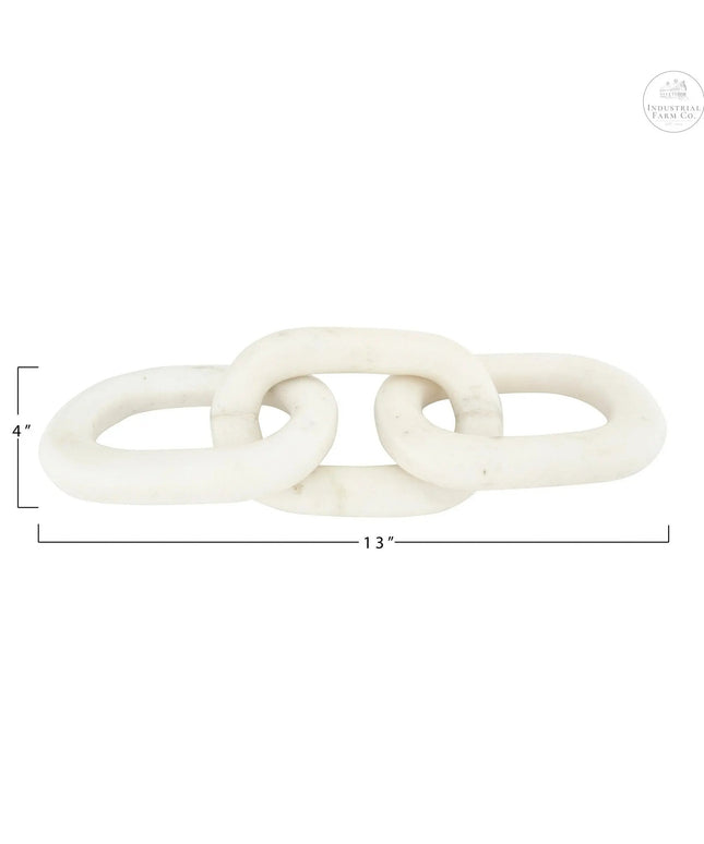 White Marble Chain Link     | Industrial Farm Co