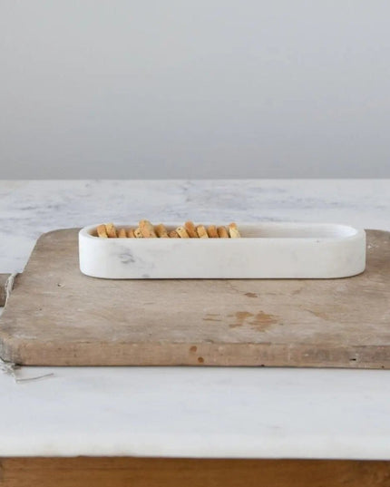Unique Marble Cracker Dish  Default Title   | Industrial Farm Co