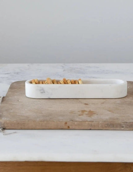 Unique Marble Cracker Dish  Default Title   | Industrial Farm Co