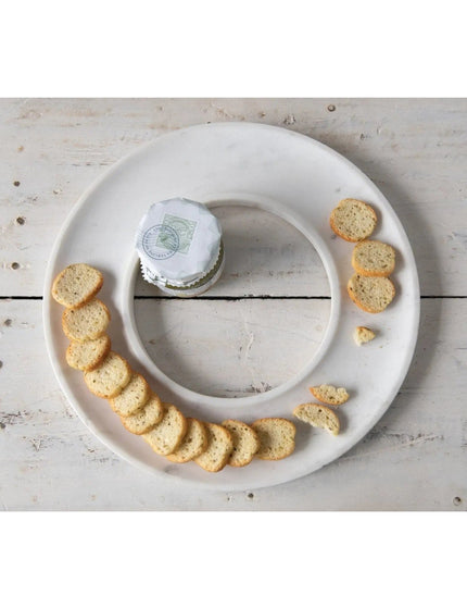 Round Marble Cracker Tray     | Industrial Farm Co