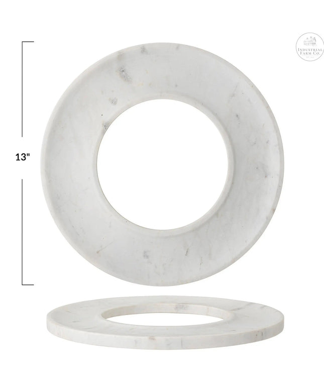 Round Marble Cracker Tray     | Industrial Farm Co