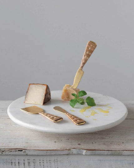 White Marble Lazy Susan  Default Title   | Industrial Farm Co