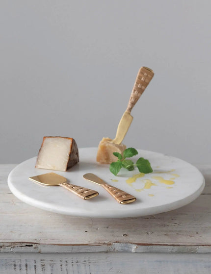 White Marble Lazy Susan  Default Title   | Industrial Farm Co