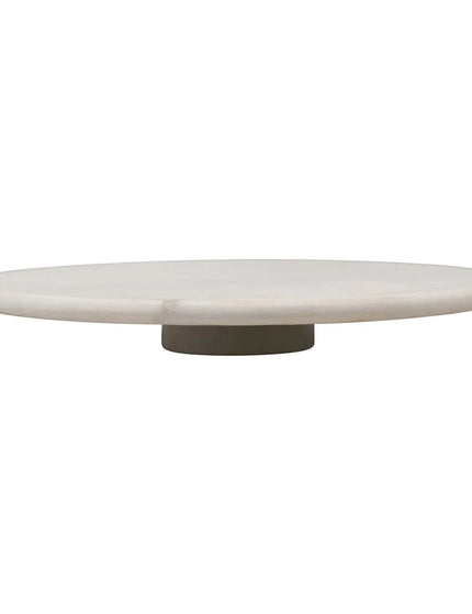 White Marble Lazy Susan     | Industrial Farm Co