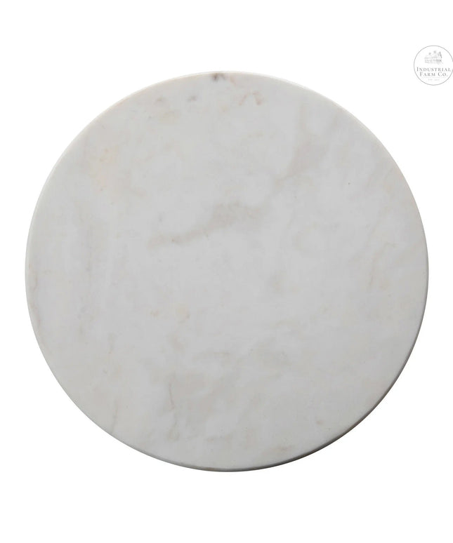 White Marble Lazy Susan     | Industrial Farm Co