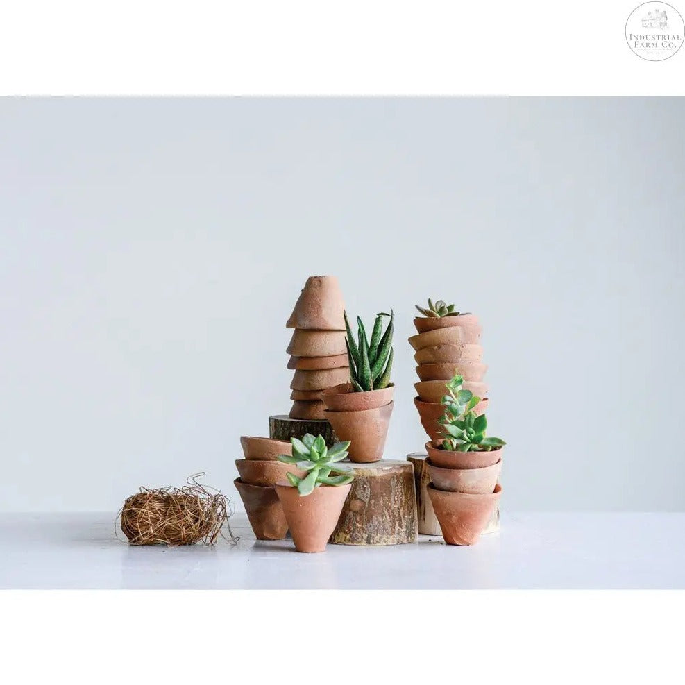 3" Mini Terra-Cotta Sprig Planter Planter    | Creative Co-op