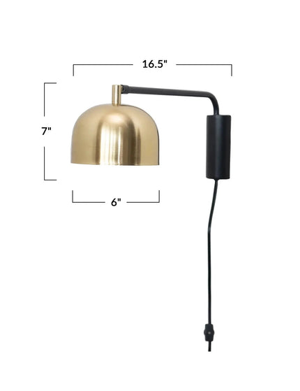 Navarino Brass Wall Sconce     | Industrial Farm Co