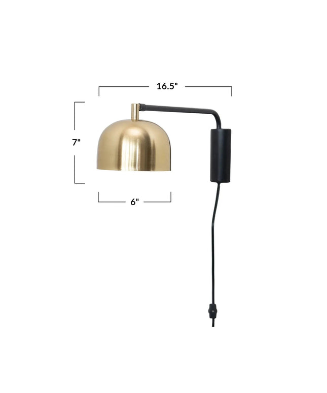 Navarino Brass Wall Sconce     | Industrial Farm Co