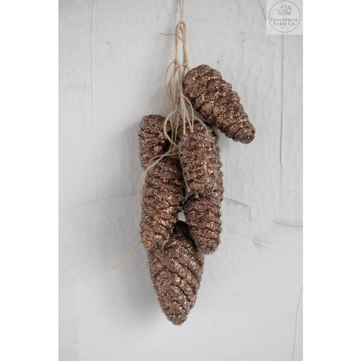 Decorative Pinecone Cluster Door Hanging  Default Title   | Industrial Farm Co
