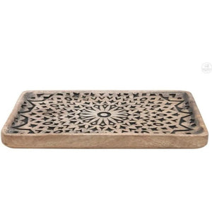Saffron Carved Wood Tray | Industrial Farm Co