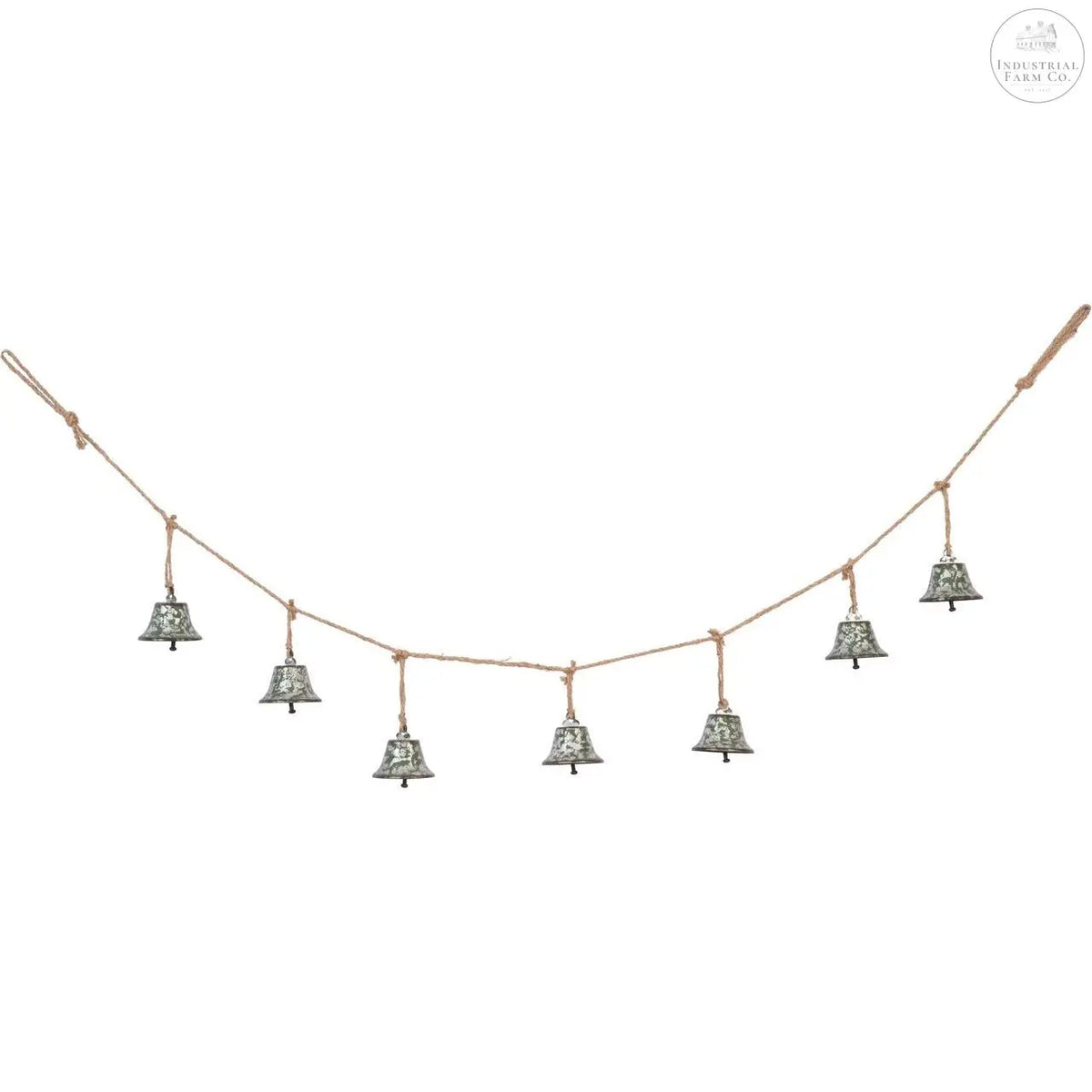 Silver Metal Christmas Bell Banner  Default Title   | Industrial Farm Co