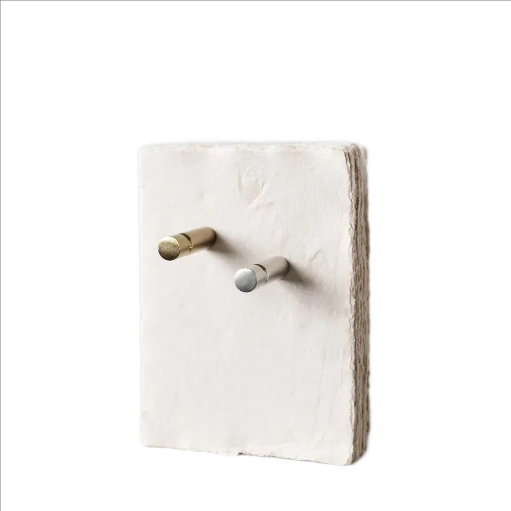 Sleek Minimal Wall Hook Hook Brass Plated   | Creative Co-op