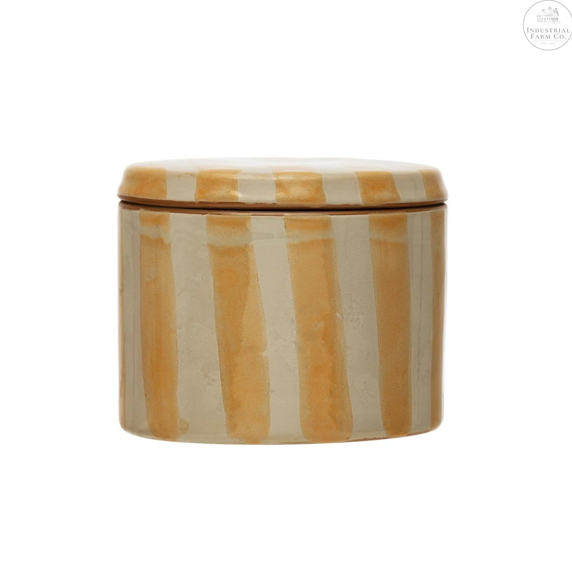 Striped Stoneware Canister | Industrial Farm Co