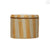 Striped Stoneware Canister  Yellow Stripes   | Industrial Farm Co