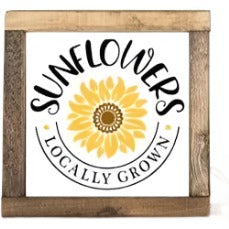 Sunflower Wood Decorative Sign  Default Title   | Industrial Farm Co