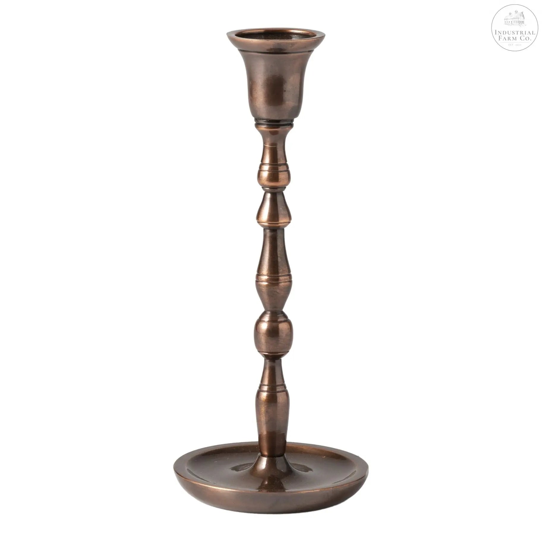 Tapered Copper Candle Sticks  Small   | Industrial Farm Co