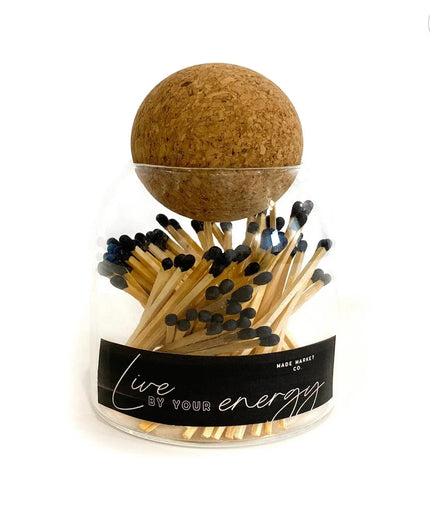 Round Cork Top Matches  White Tip   | Industrial Farm Co