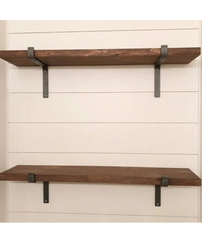 The Abbey Z Style Shelf Brackets Shelf Support 3"  Depth Finish Copper Powder Coat | Industrial Farm Co