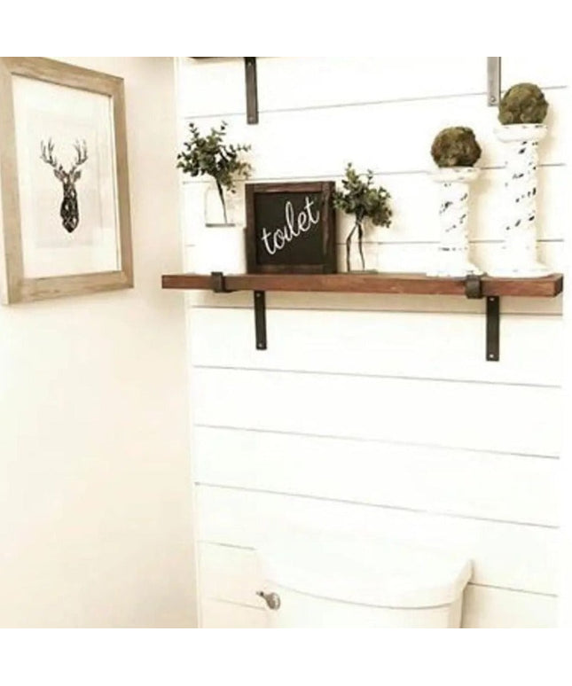 The Abbey Z Style Shelf Brackets Shelf Support 3"  Depth Finish Silver Powder Coat | Industrial Farm Co