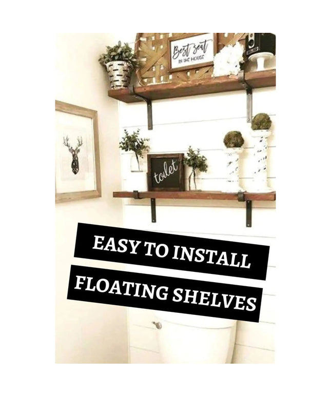 The Abbey Z Style Shelf Brackets Shelf Support 5"  Depth Finish Raw - Uncoated Metal | Industrial Farm Co