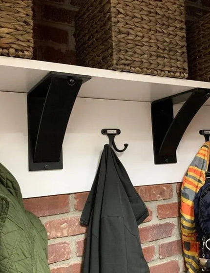 The Albany Mantel Corbel Brackets/Corbels 7" Depth x 7" Wall Mount Length Finish Copper Powder Coat | Industrial Farm Co