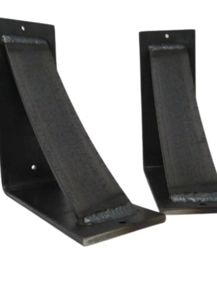 The Albany Mantel Corbel Brackets/Corbels 8" Depth x 8" Wall Mount Length Finish Gold Powder Coat | Industrial Farm Co