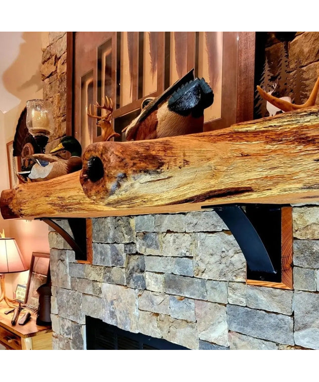 The Albany Mantel Corbel Brackets/Corbels 8" Depth x 10" Wall Mount Length Finish Copper Powder Coat | Industrial Farm Co