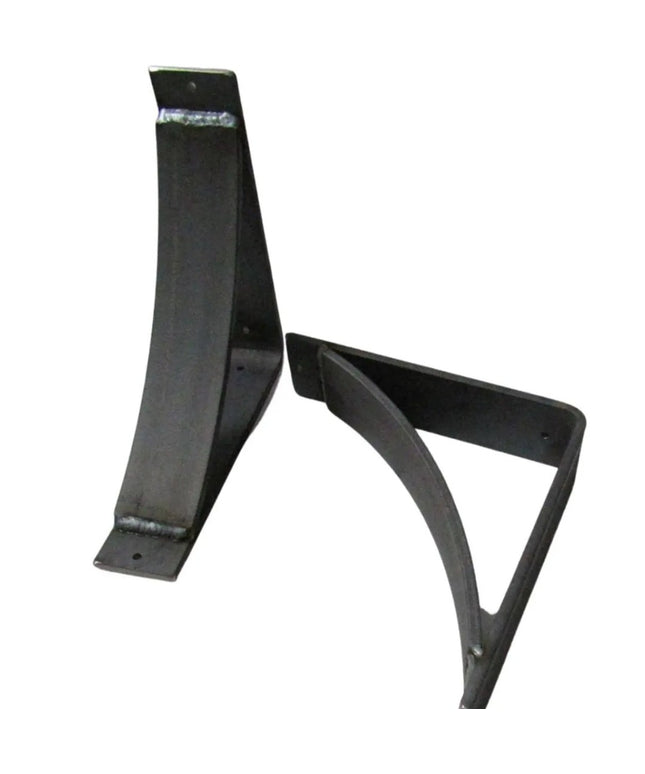 The Andrew Countertop Support Shelf Support 5" Depth x 5" Wall Mount Length Finish Silver Powder Coat | Industrial Farm Co
