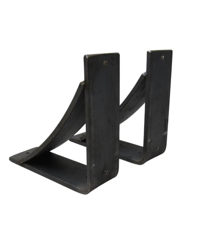 The Andrew Countertop Support Shelf Support 5" Depth x 7" Wall Mount Length Finish Black Powder Coat | Industrial Farm Co