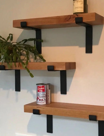 The Auburn Z Open Shelf Support Shelf Support 3"  Depth Finish Raw - Uncoated Metal | Industrial Farm Co