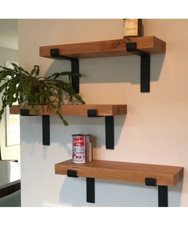 The Auburn Z Open Shelf Support Shelf Support 3"  Depth Finish Raw - Uncoated Metal | Industrial Farm Co