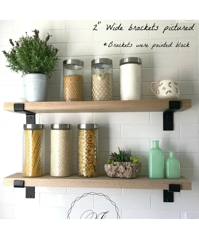 The Auburn Z Open Shelf Support Shelf Support 4"  Depth Finish Raw - Uncoated Metal | Industrial Farm Co