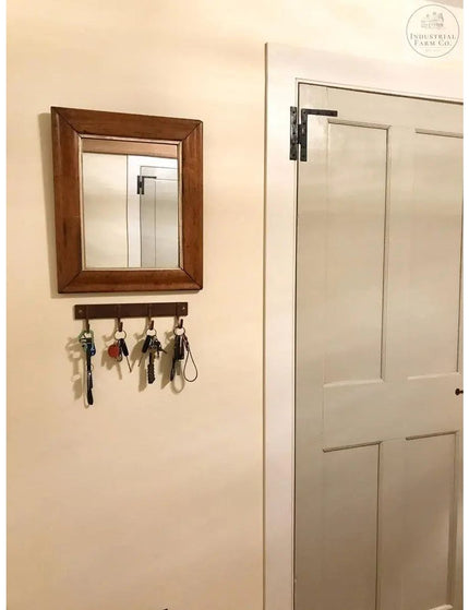 The Binghamton Style Key Rack Coat Rack Clear Coat   | Industrial Farm Co