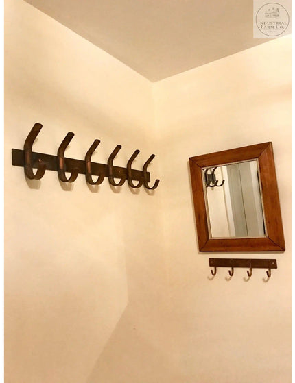 The Binghamton Style Key Rack Coat Rack Black Powder Coat   | Industrial Farm Co